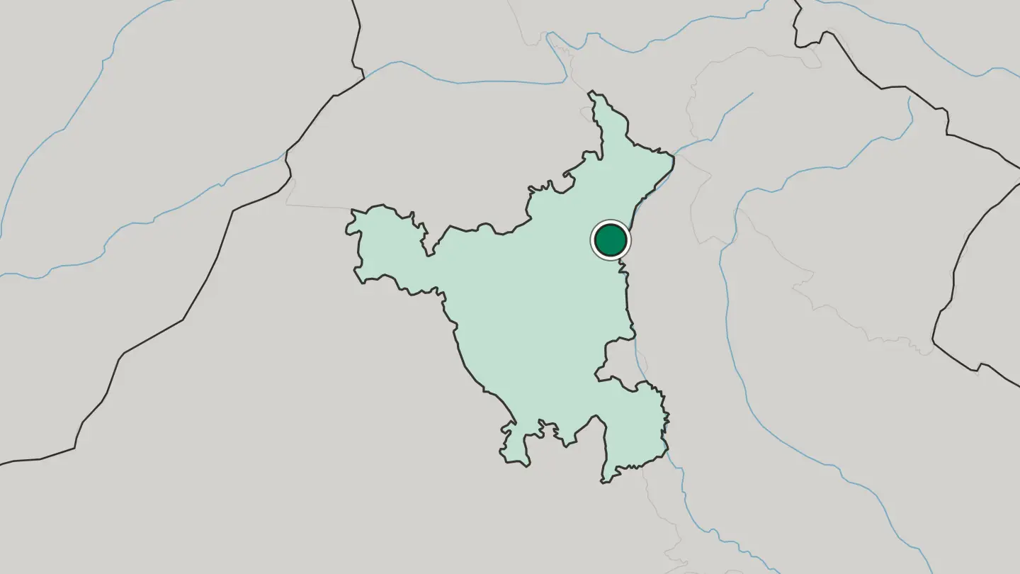 Map of Karnāl in India
