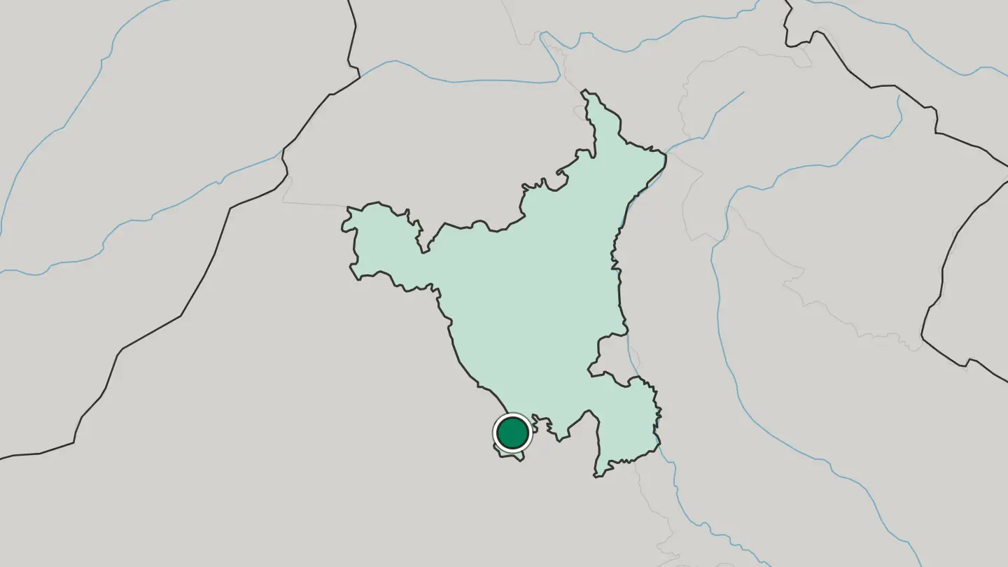 Map of Narnaul in India