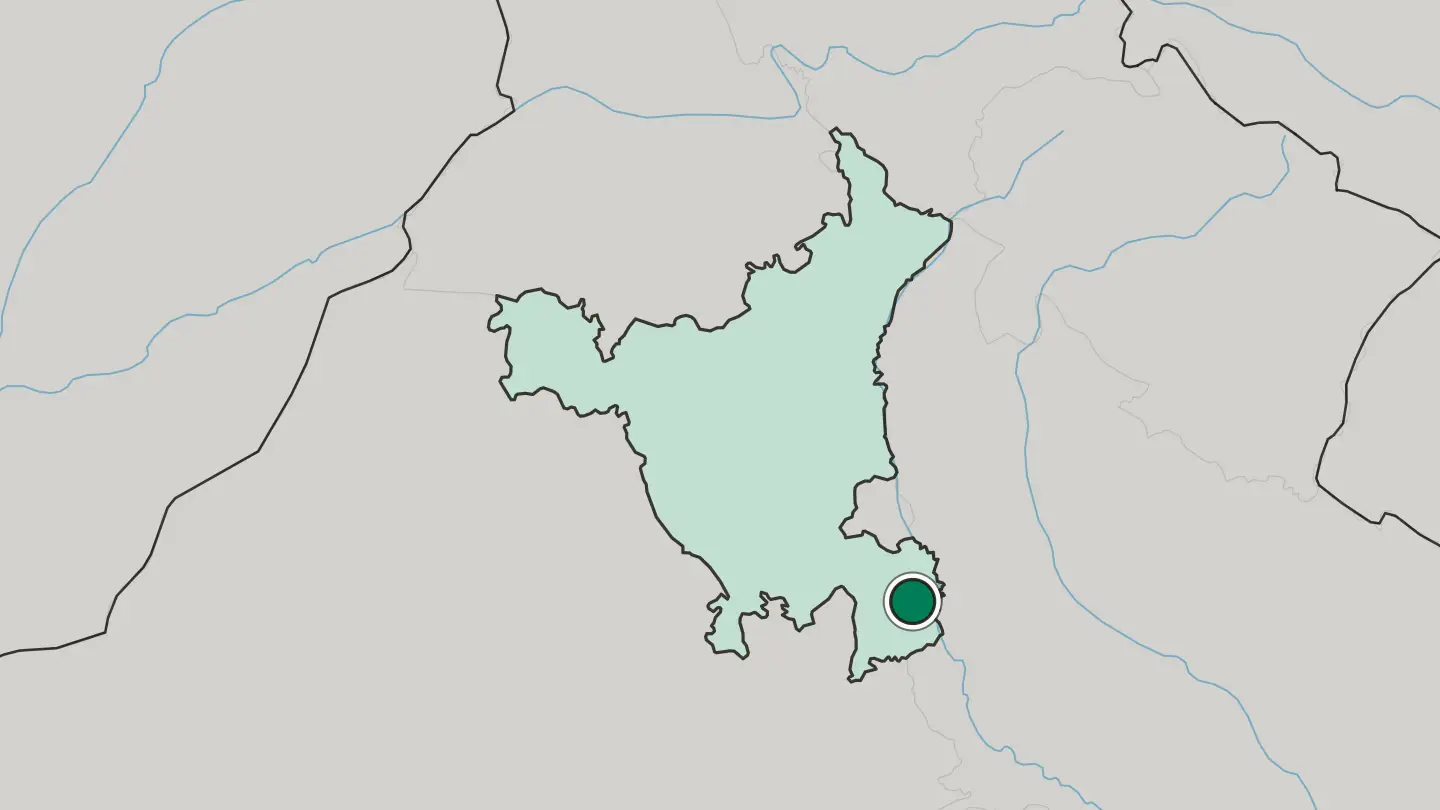 Map of Palwal in India