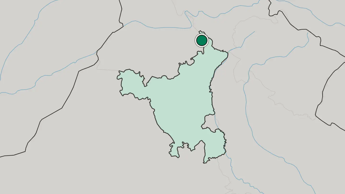 Map of Panchkula in India