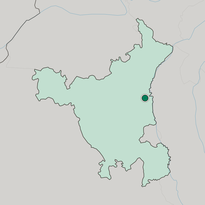 Map showing Panipat — In State of Haryāna