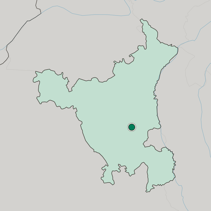 Map showing Rohtak — In State of Haryāna