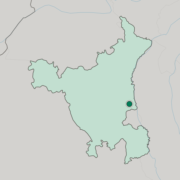 Map showing Sonīpat — In State of Haryāna