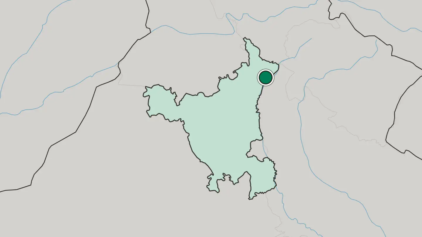 Map of Yamuna Nagar in India