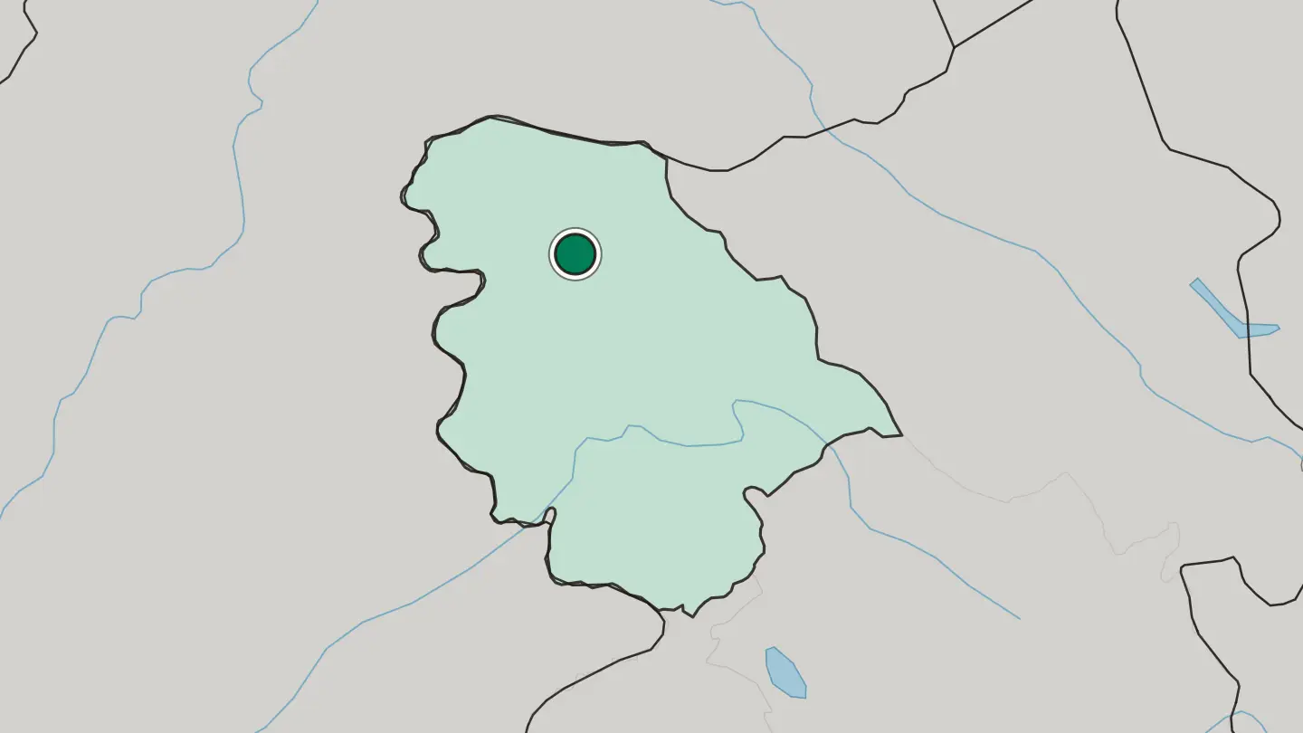 Map of Srinagar in India