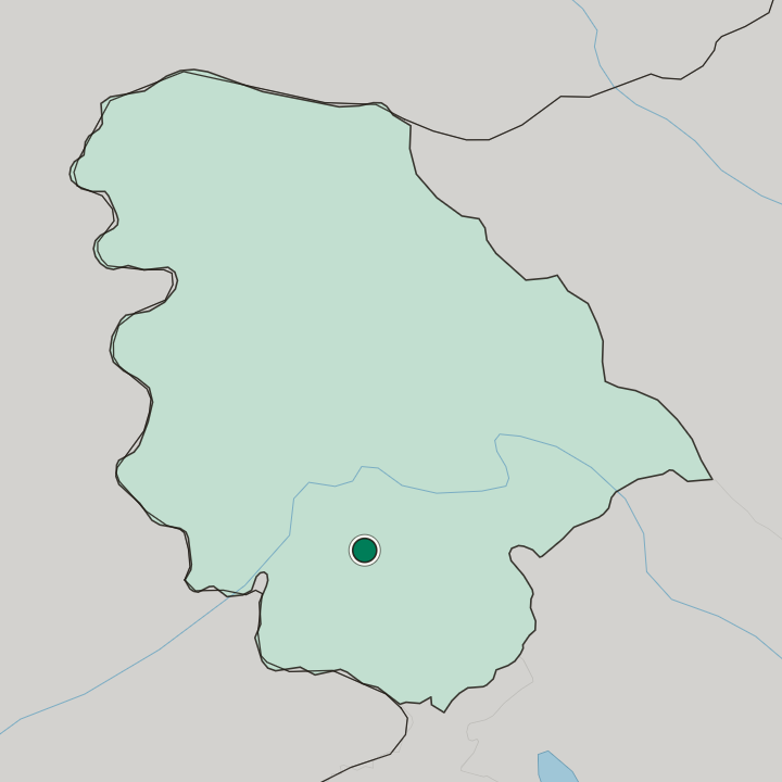 Map showing Udhampur — In State of Jammu and Kashmīr
