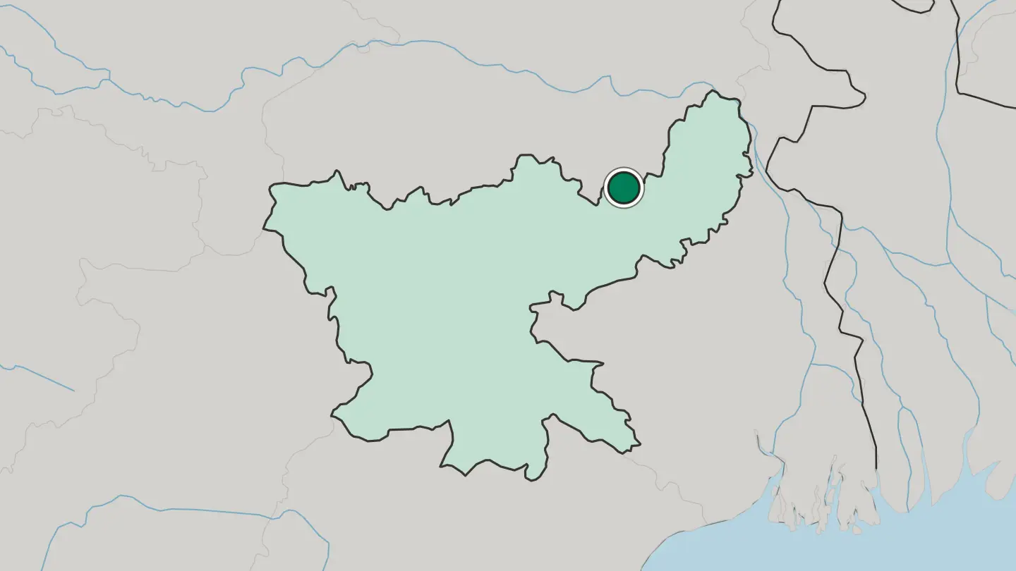 Map of Deoghar in India
