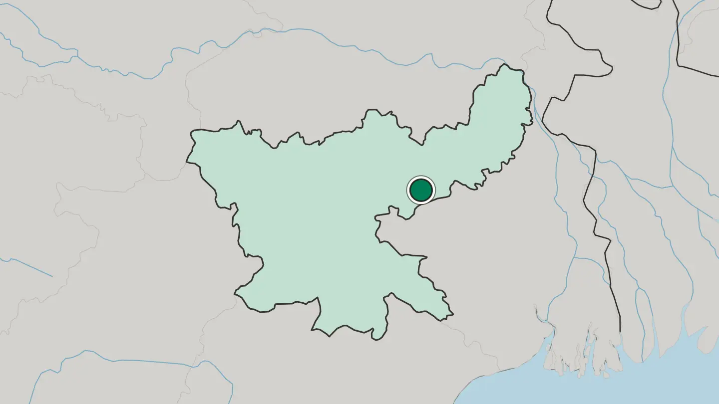 Map of Dhanbad in India
