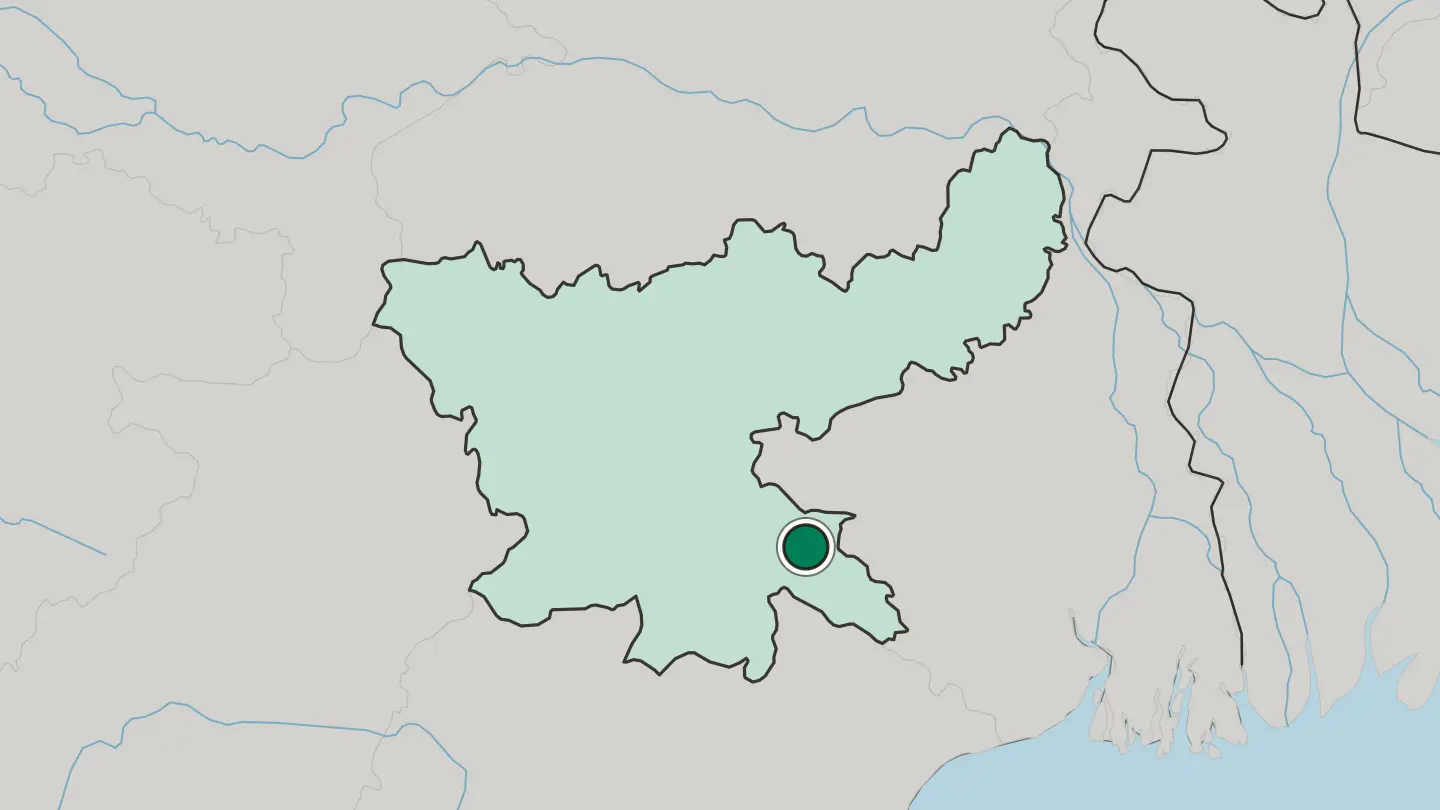 Map of Jamshedpur in India