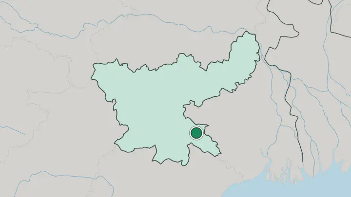 Map of Jamshedpur in India
