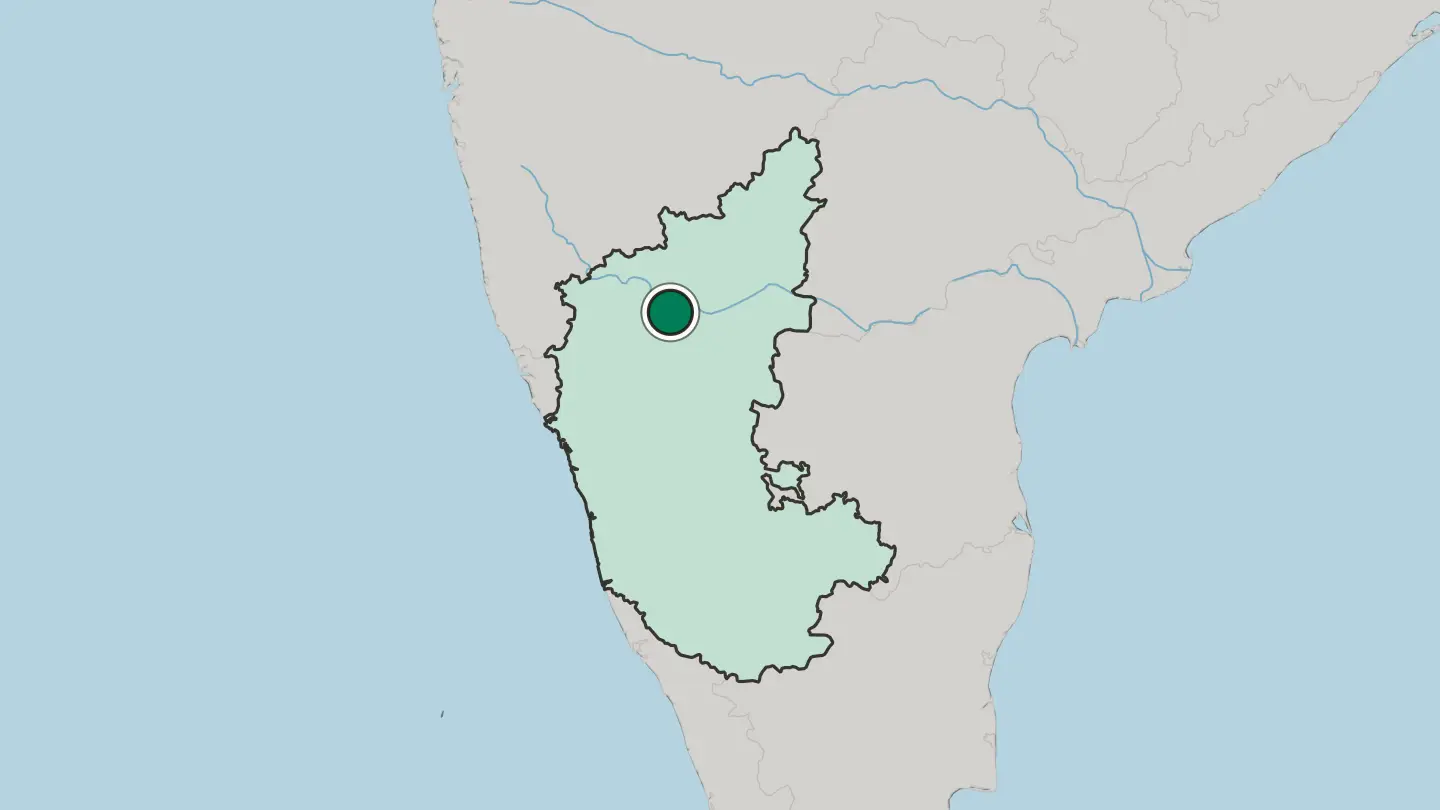 Map of Bagalkot in India