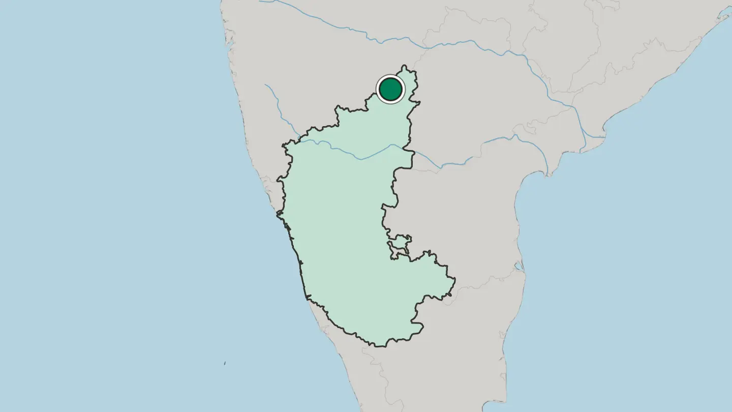 Map of Basavakalyan in India