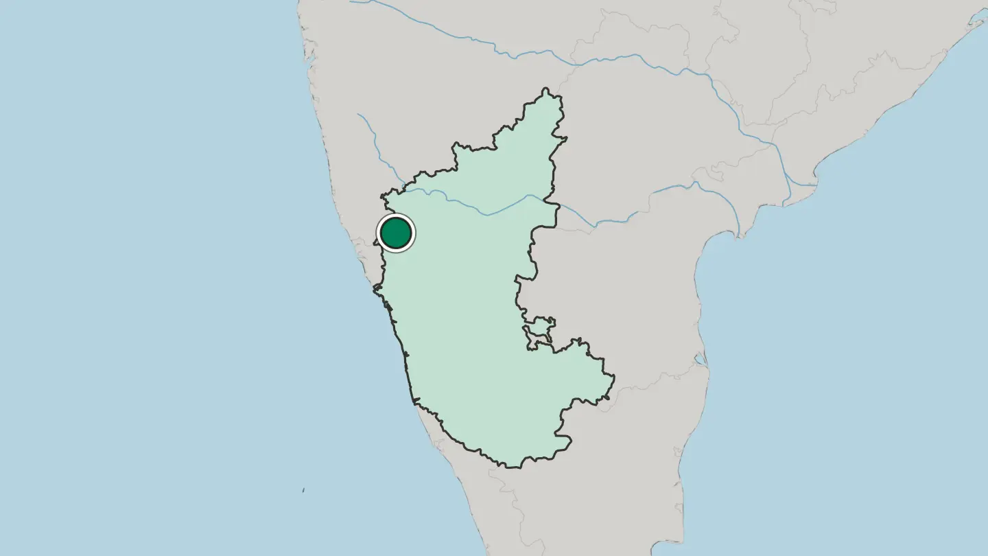 Map of Belagavi in India