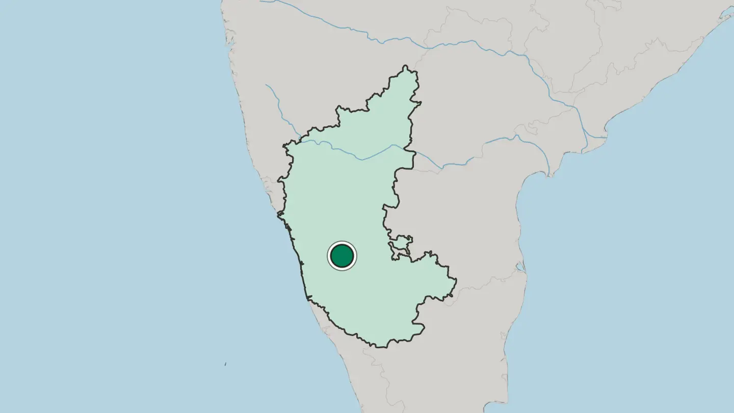 Map of Bhadrāvati in India