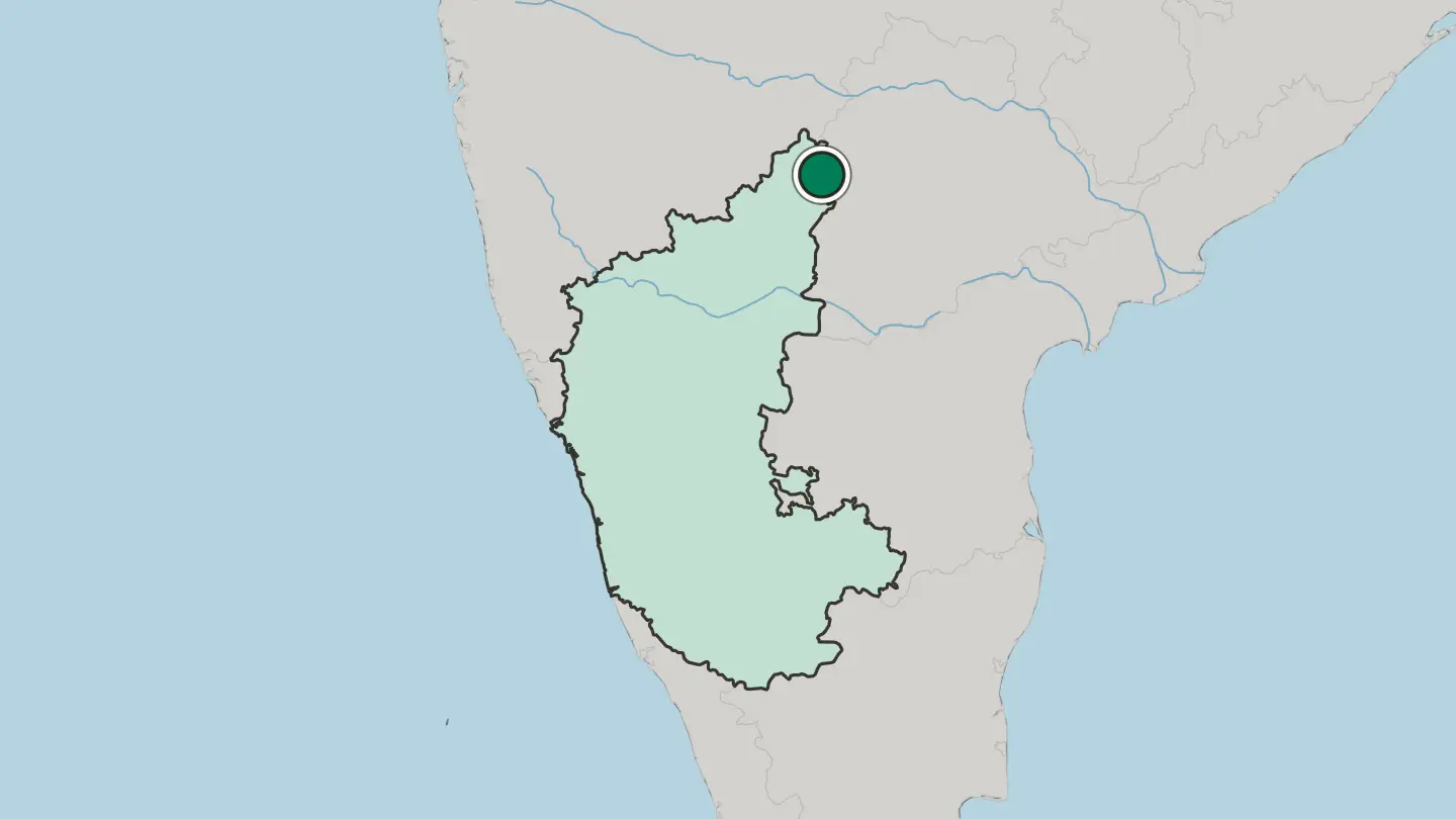 Map of Bidar in India