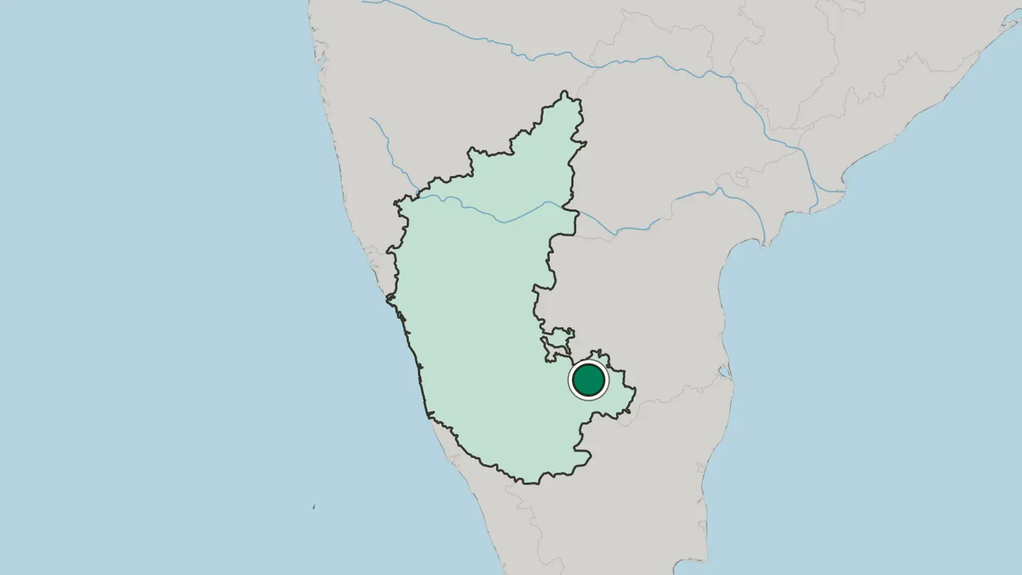 Map of Chik Ballāpur in India