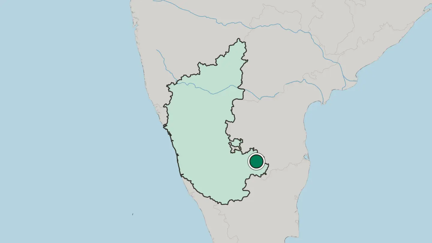 Map of Chintamani in India