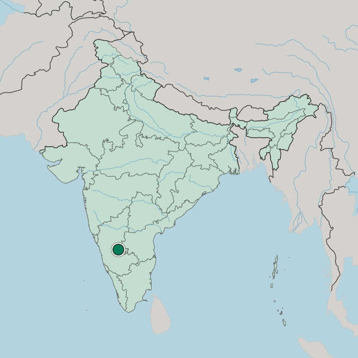 Map showing Chitradurga — In India