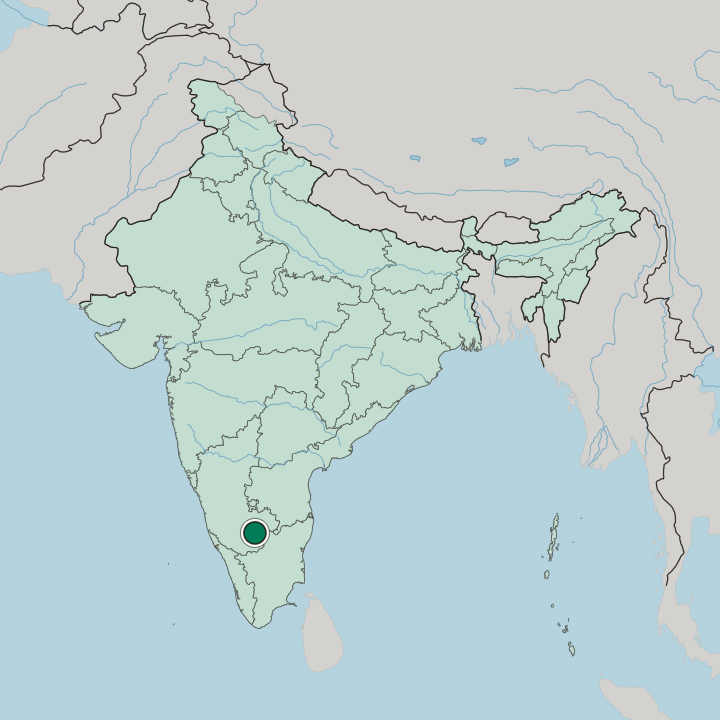 Map showing Closepet — In India