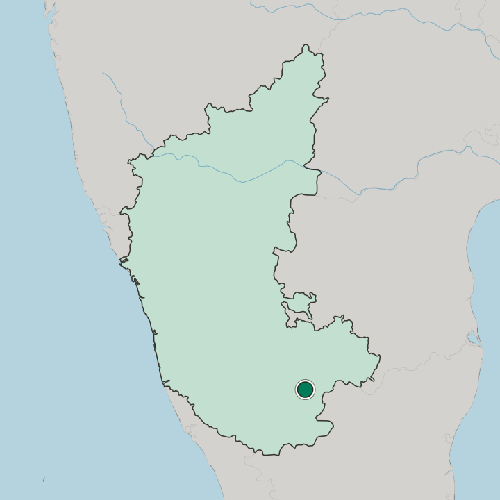 Map showing Closepet — In State of Karnataka