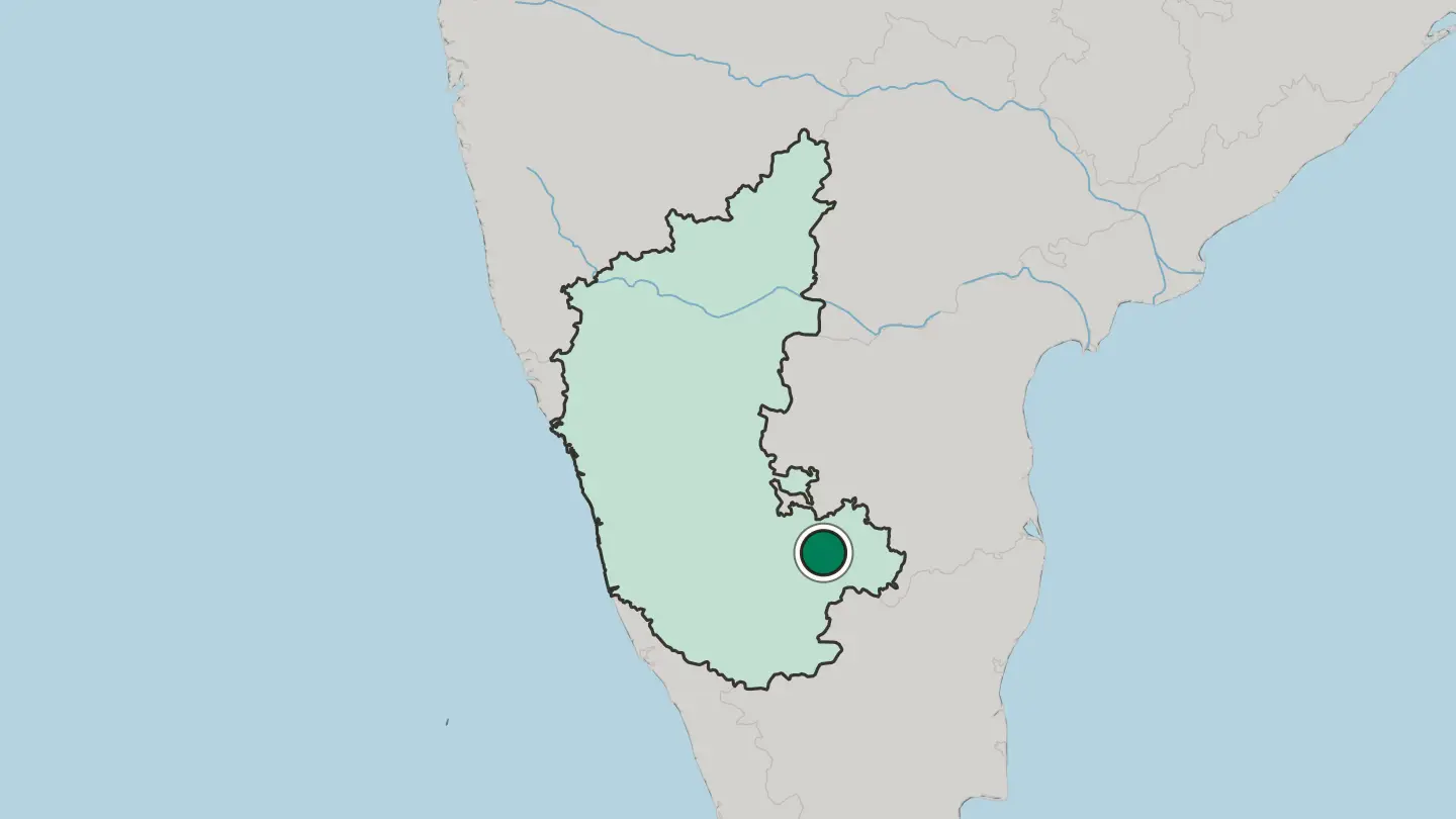Map of Doddaballapura in India