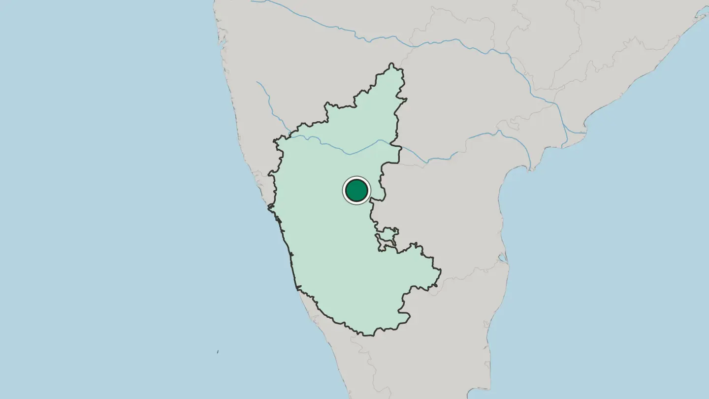 Map of Hosapete in India