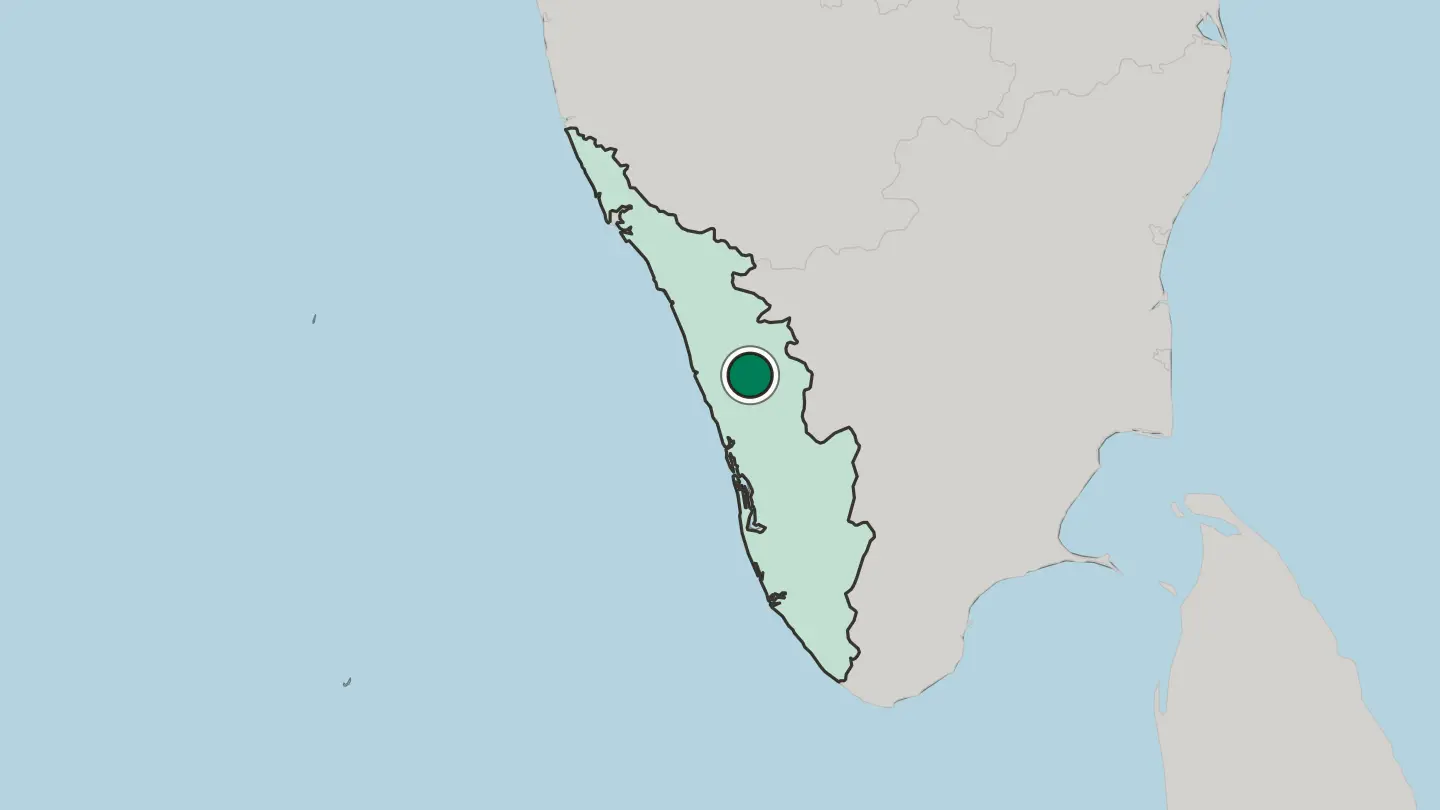Map of Ottapalam in India