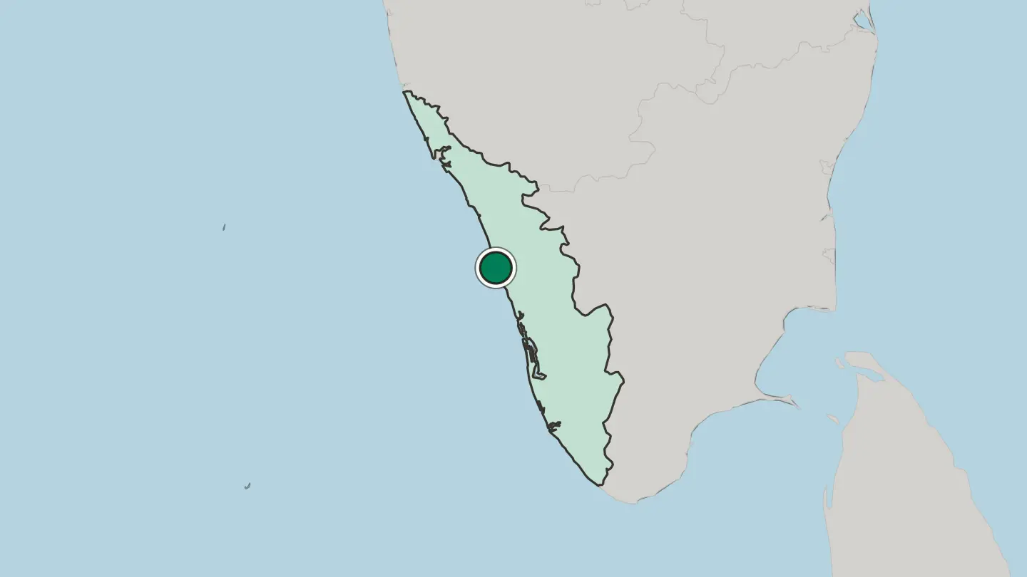 Map of Ponnāni in India