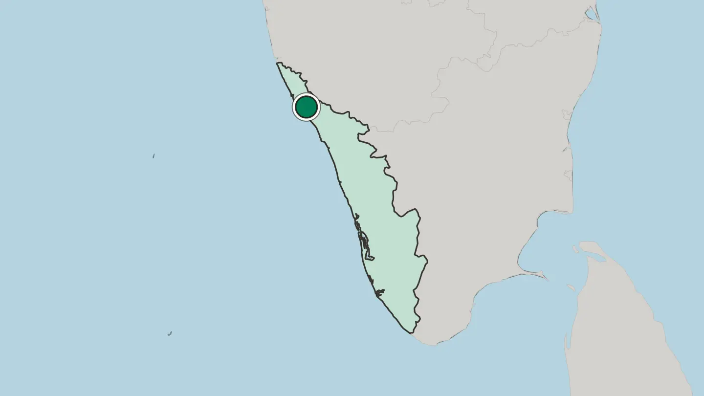 Map of Taliparamba in India