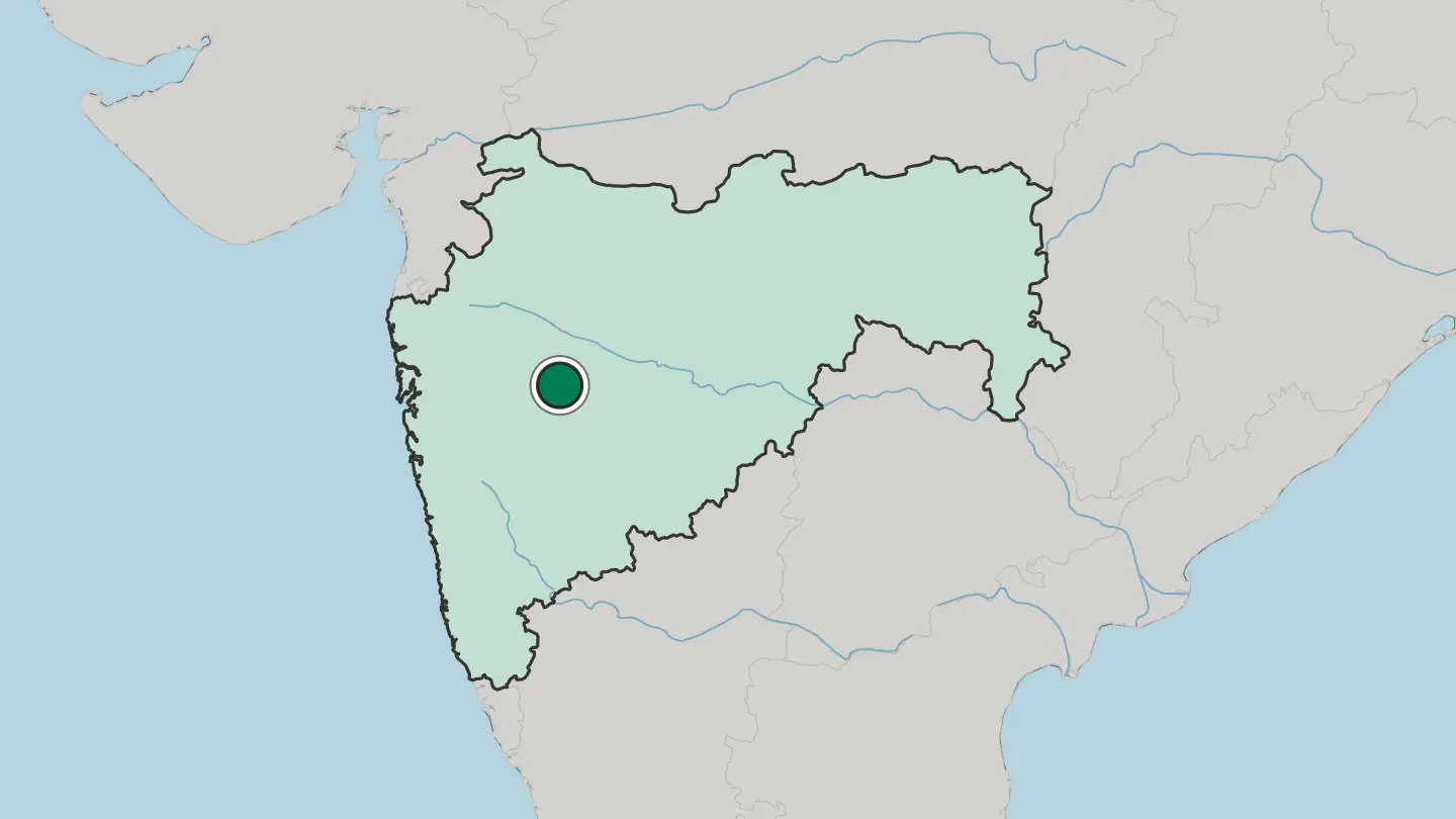 Map of Ahilyanagar in India