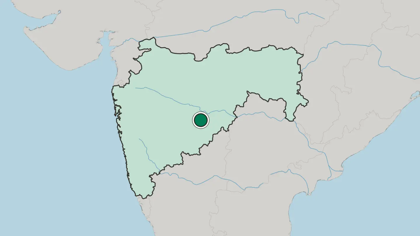 Map of Ambājogāi in India