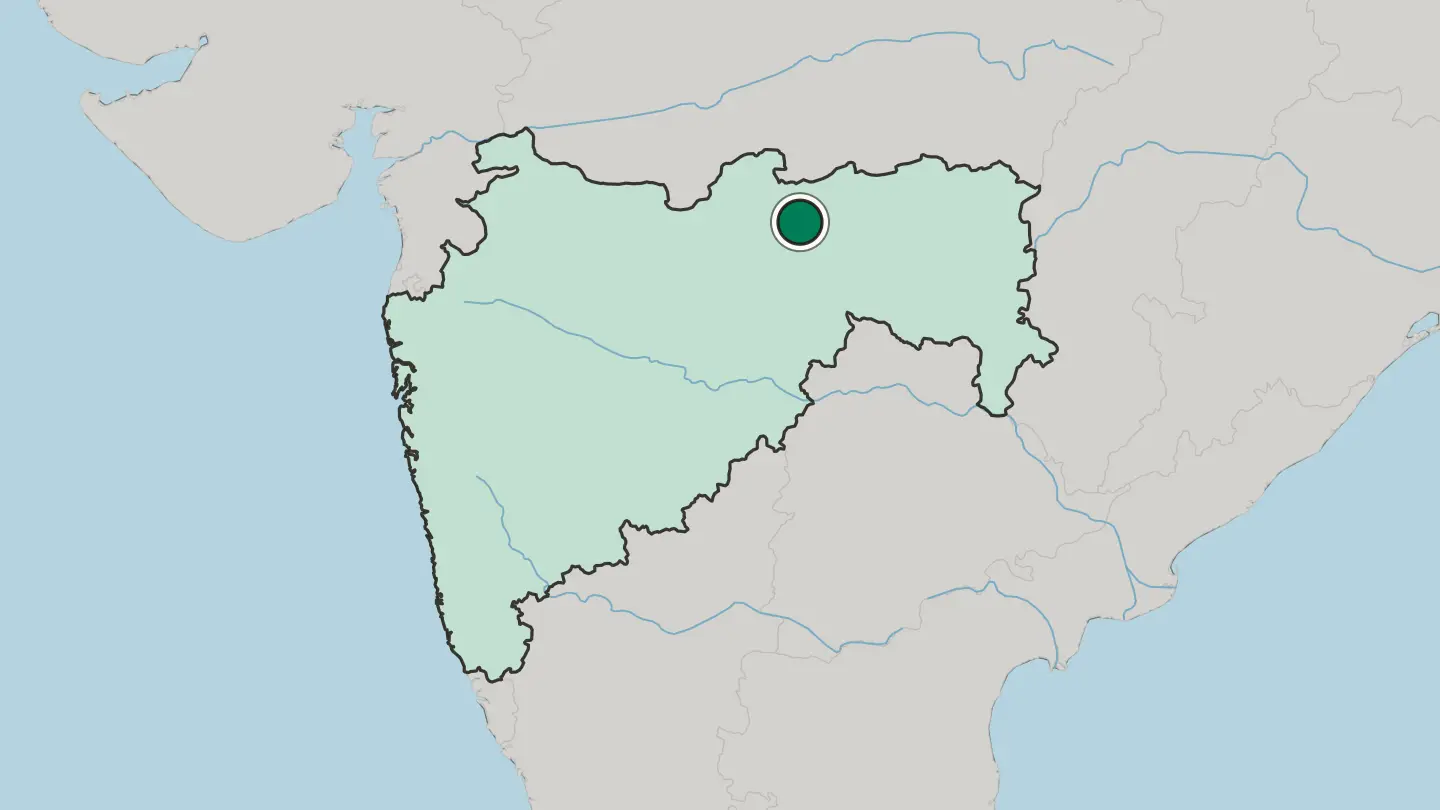 Map of Amravati in India