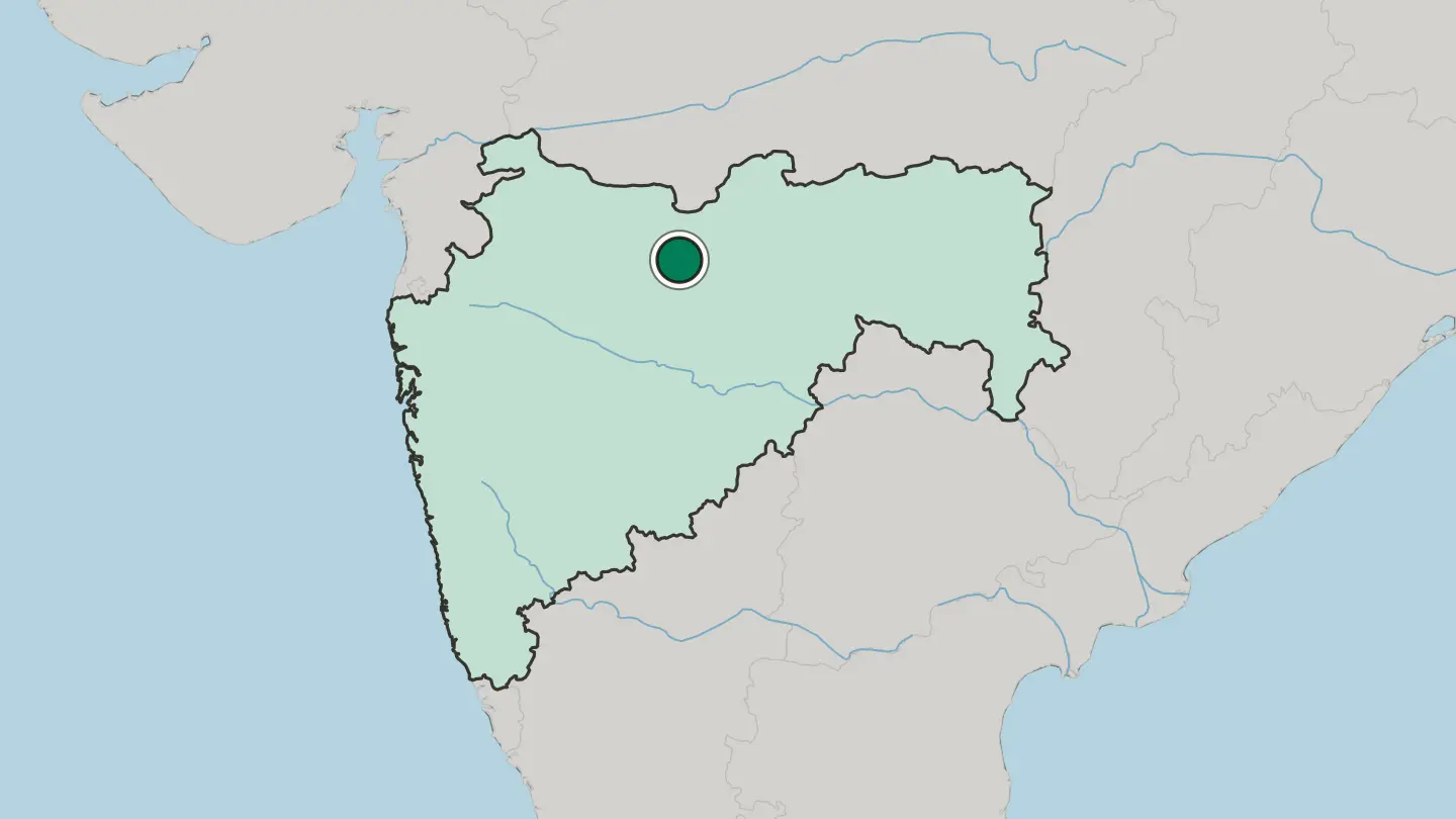 Map of Buldāna in India