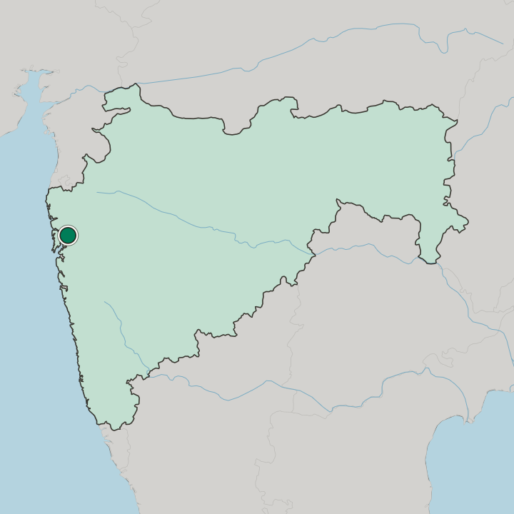 Map showing Dombivali — In State of Mahārāshtra