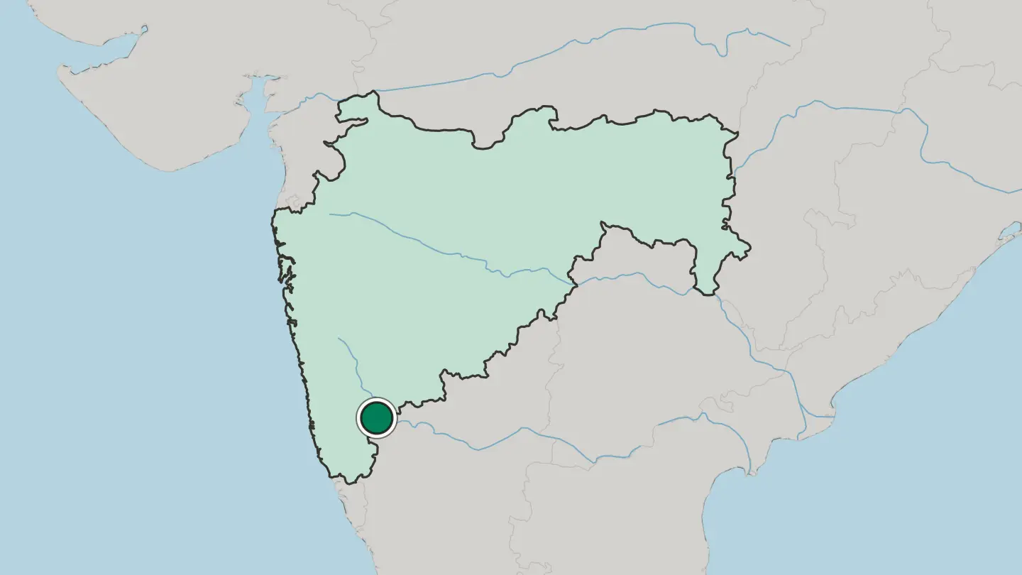 Map of Ichalkaranji in India