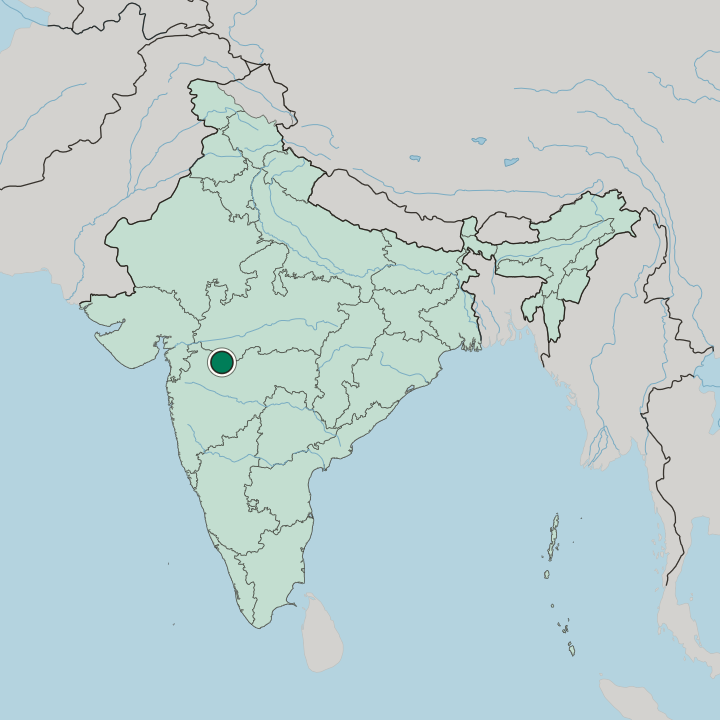 Map showing Jalgaon — In India
