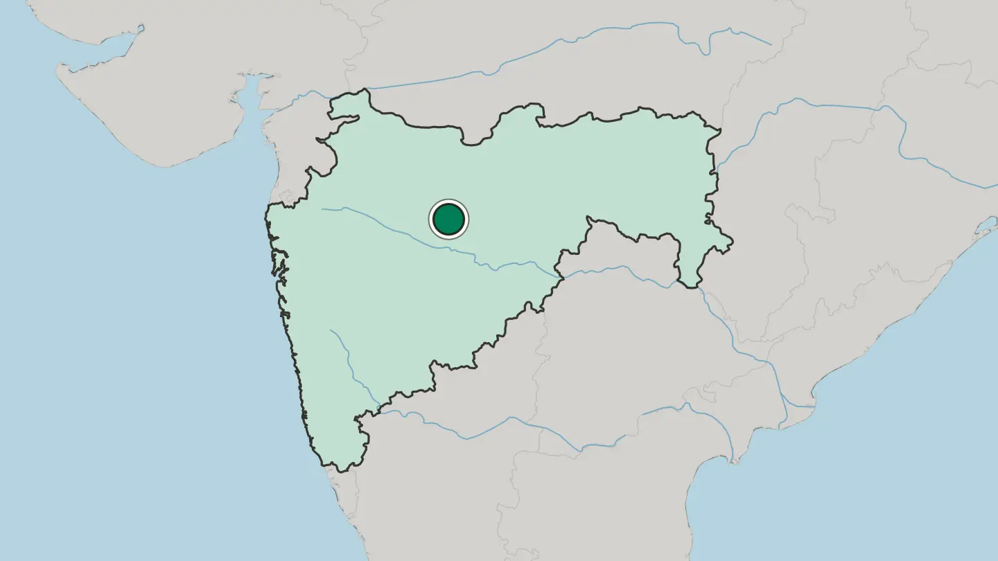 Map of Jālna in India