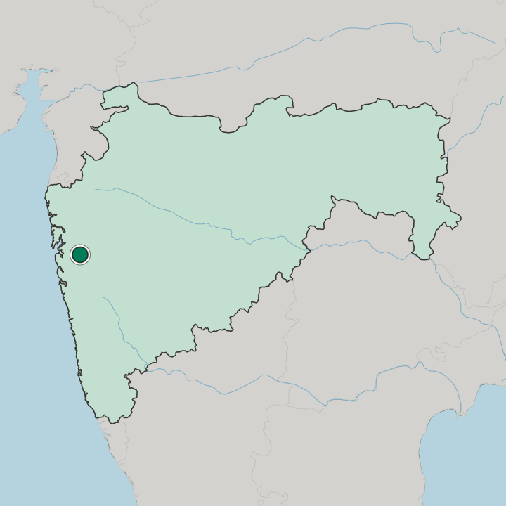 Map showing Khopoli — In State of Mahārāshtra