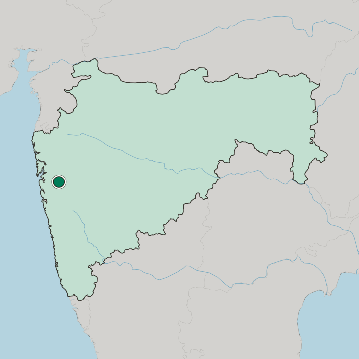 Map showing Lonavla — In State of Mahārāshtra