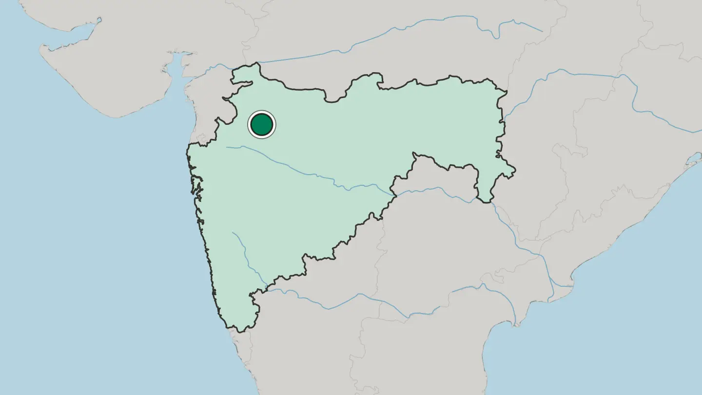 Map of Malegaon in India