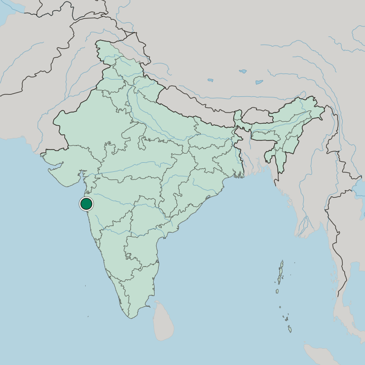 Map showing South Mumbai — In India