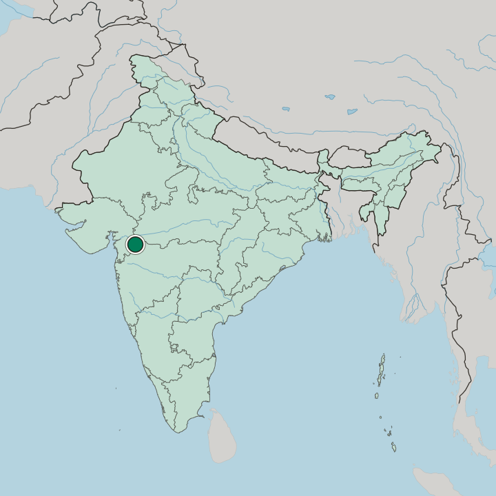 Map showing Nandurbar — In India