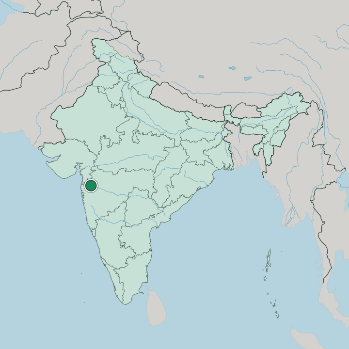 Map showing Nashik — In India