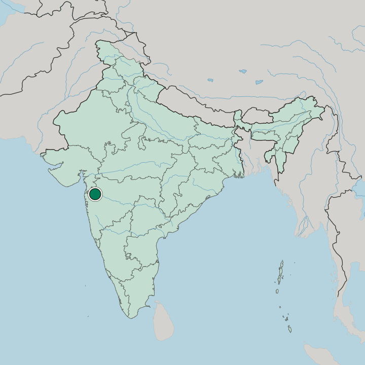 Map showing Nashik — In India