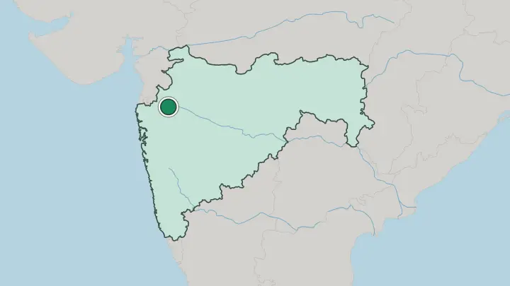 Map of Nashik in India