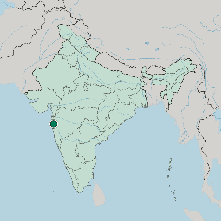 Map showing Kharghar — In India