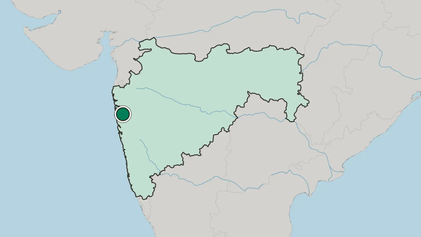 Map of Panvel in India