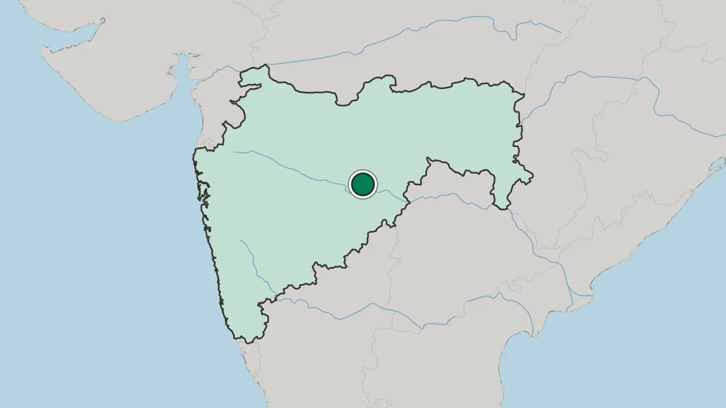 Map of Parbhani in India