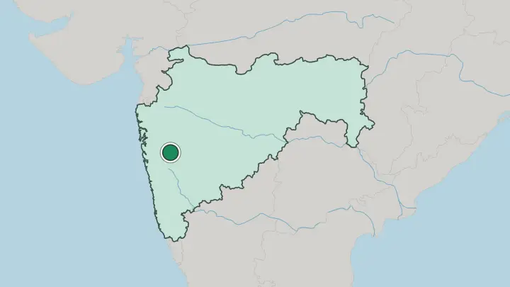 Map of Pune in India