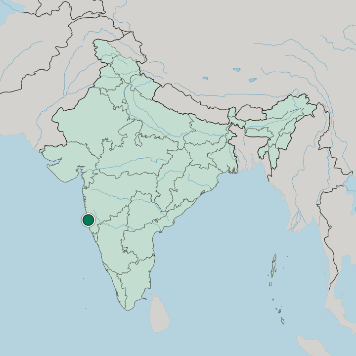 Map showing Ratnagiri — In India
